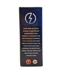 Alternative view of High Voltage Extracts - Live Hash Rosin Vape Carts (0.5 Gram)