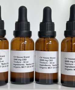 CV House Brand - CBD Tincture (MCT Oil) 1000-8000mg