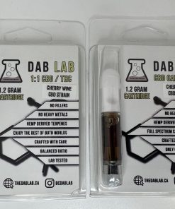 Dab Lab - CBD Vape Carts [1:1 and Pure CBD) (1.2 Gram)
