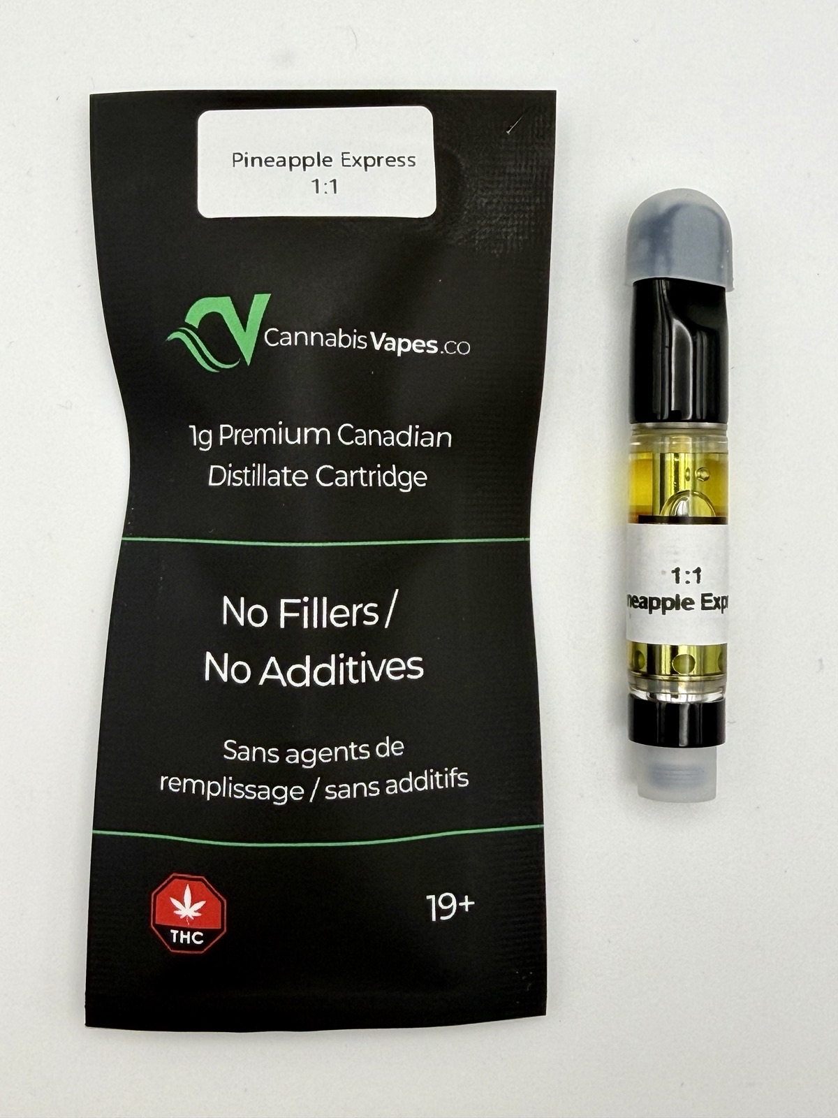 CV House Brand 1:1 CBD/THC Distillate Vape Carts - Bulk (1 Gram)