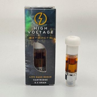 High Voltage Extracts - Live Hash Rosin Vape Carts (0.5 Gram)