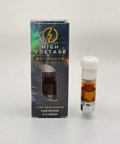 High Voltage Extracts - Live Hash Rosin Vape Carts (0.5 Gram)