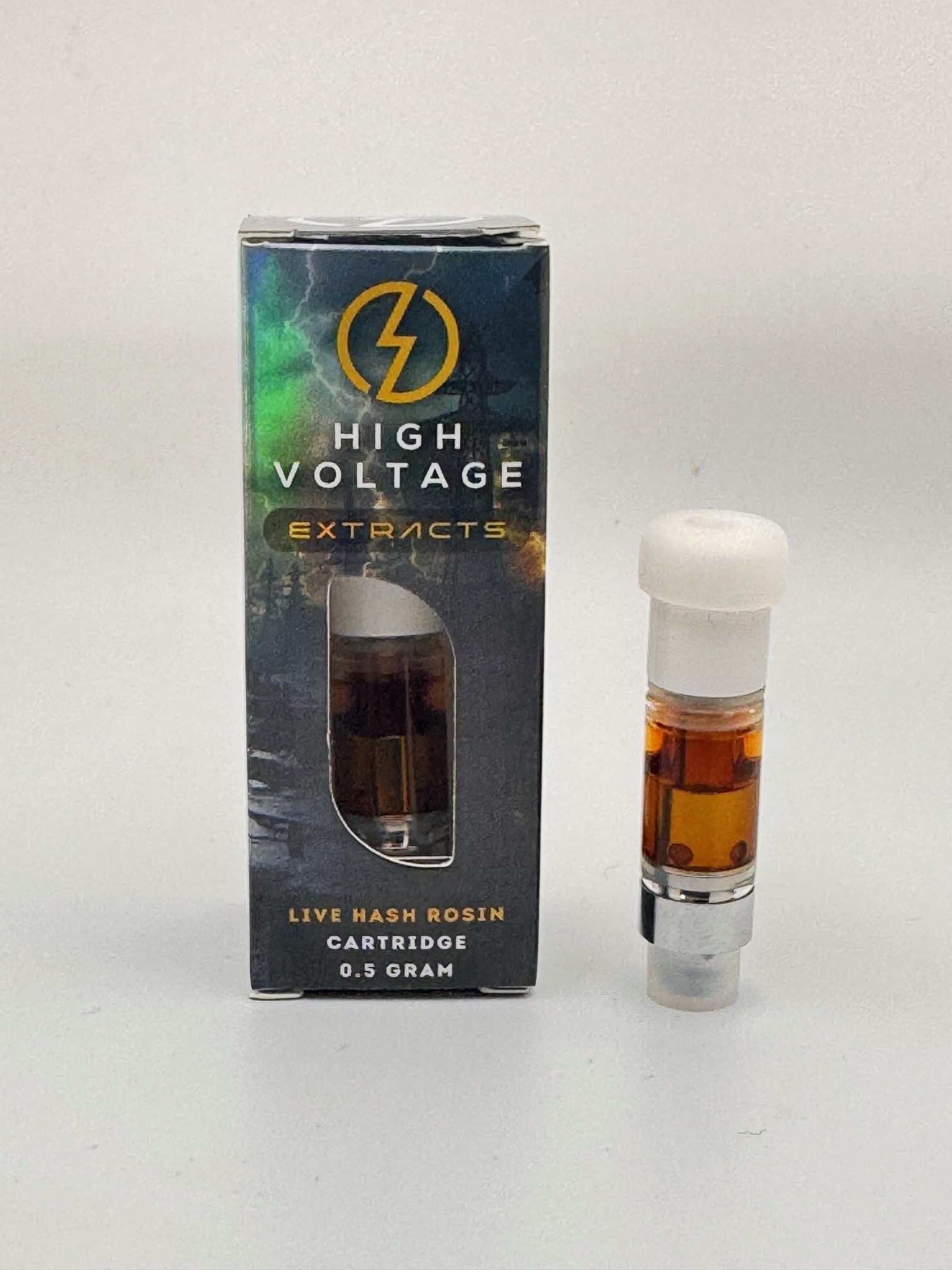 High Voltage Extracts - Live Hash Rosin Vape Carts (0.5 Gram)