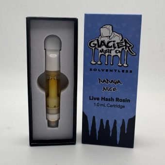 Glacier Melt - Live Hash Rosin Vape Carts (1 Gram)